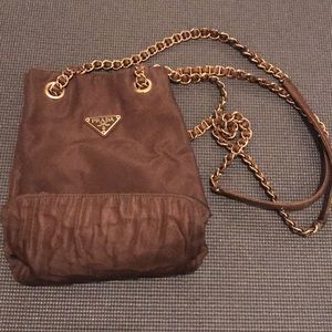 Authentic vintage Prada brown bucket bag